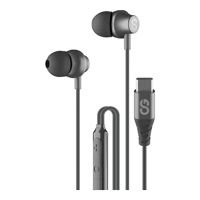 LOGIIX TUNEFREQS USBC EARPHN in Grey