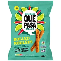 QUE PASA ROLLED CHILE 184G in Lime