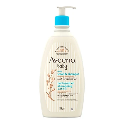 Aveeno Baby Lightly Scented Wash & Shampoo - 532ml