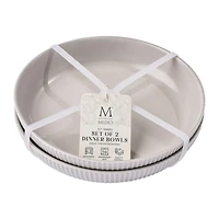 MEDICI RIBBED DINNER BOWLS