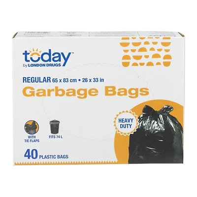 Today by London Drugs Garbage Bags with Ties - 40s