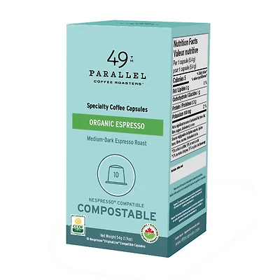 49th Parallel Coffee Roasters Deja Vu Coffee Capsules - 10s