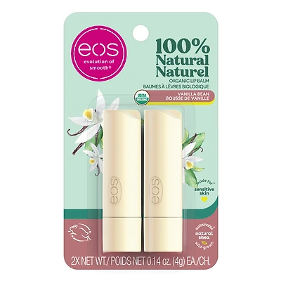 eos Lip Balm - Vanilla Bean - 2 x 4g