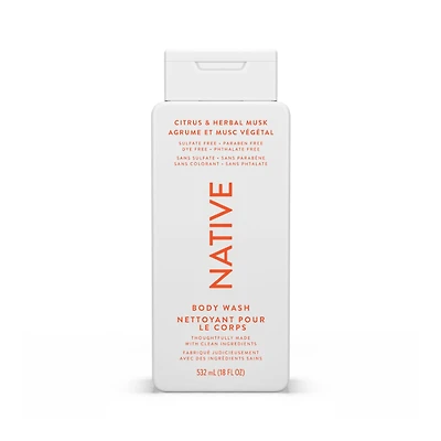 Native Body Wash Citrus and Herbal Musk - 532ml