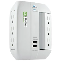 UltraLink Power 6 Outlet 2 USB Surge Protector - PSV100