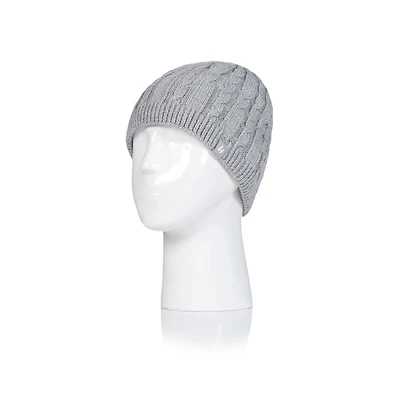 Heat Holders Women's Cable Knit Hat - Grey