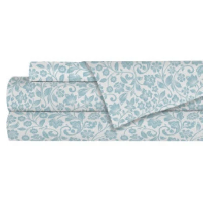 Boutique Twin Microfibre Sheet - Stripe