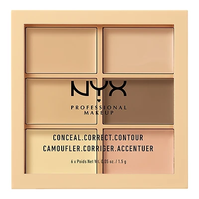 NYX Professional Makeup Conceal, Correct, Contour Palette - Medium