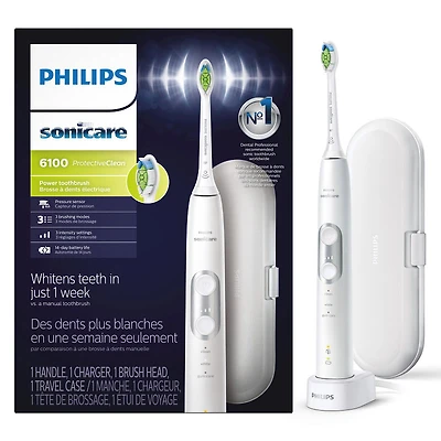Philips Sonicare ProtectiveClean 6100 Toothbrush - Pastel Pink - HX6876/21