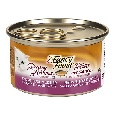Fancy Feast Wet Cat Food - Gravy Lovers Chicken Feast in Grilled - 85g
