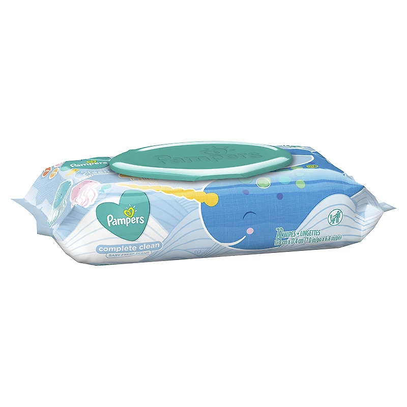 Pampers Wipes Complete Clean - Baby Fresh - Soft Pack 72's