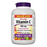 Webber Naturals Tropical Breeze Vitamin C Chewable Tablets - 500mg - 300s