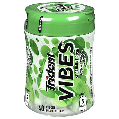 Trident Vibes Gum - Spearmint Rush - 40 pieces