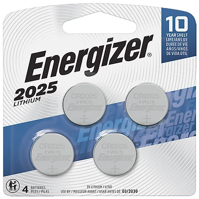 Energizer Lithium Battery - CR2025 - 4 Pack