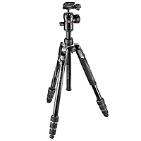 Manfrotto BeFree Advanced Aluminum 4-Section Lever Leg Ball Head Kit - Black - MKBFRLA4BK-BH