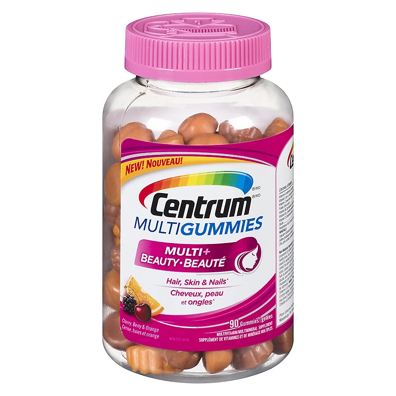 Centrum MultiGummies Multi + Beauty Multivitamin/Mineral Supplement - 90's