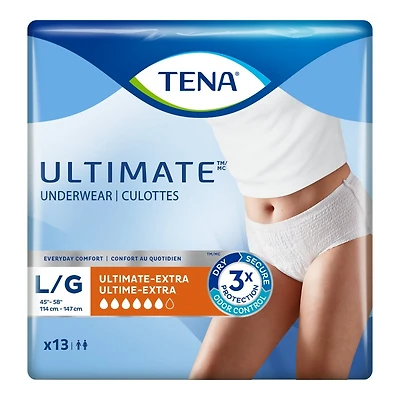 TENA Ultimate Incontinence Underwear - Large - 13s