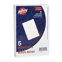 Hilroy Memo Pads - 10.2 x 15.2 cm - 5 Pack
