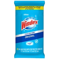 Windex Original Glass Wipes - 28s