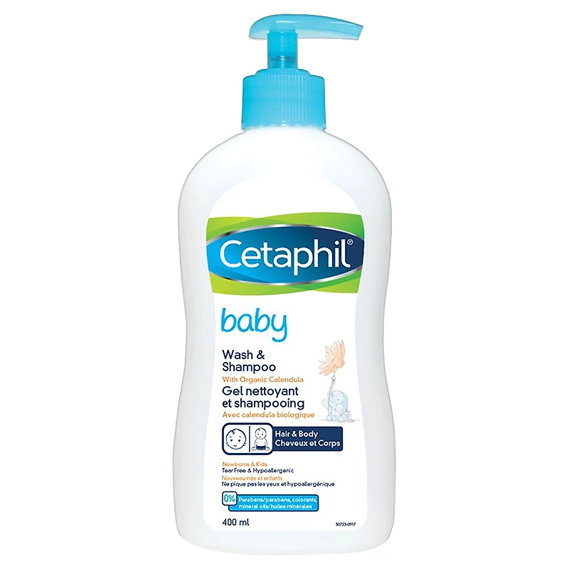 Cetaphil Baby Body Wash & Shampoo with Organic Calendula