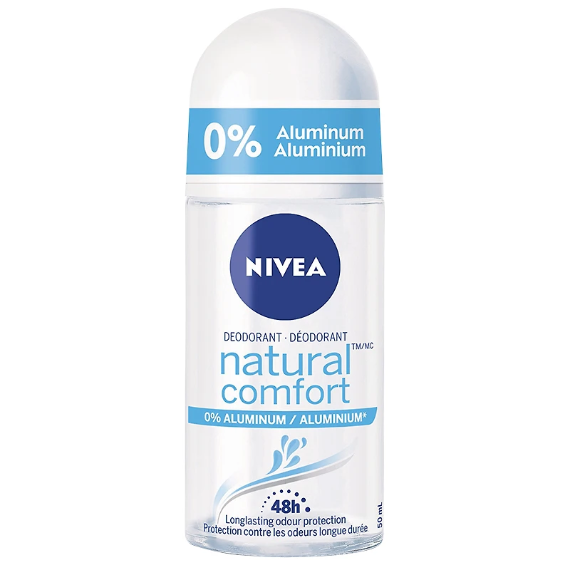 Nivea Natural Comfort Aluminum Free Roll On Deodorant - 50mL