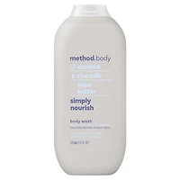 Method Simply Nourish Body Wash - Coconut Rice Milk Shea Butter - 532ml