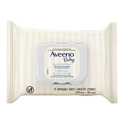 Aveeno Baby Hand And Face Wipes - 25s