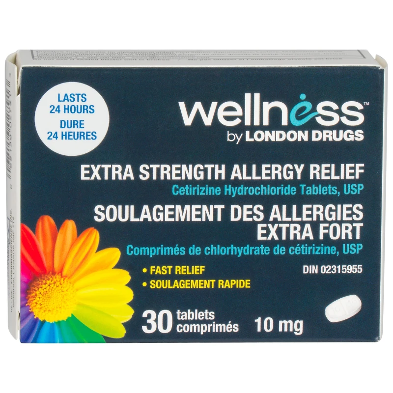 London Drugs Extra Strength Non Drowsy Allergy Relief - 10mg