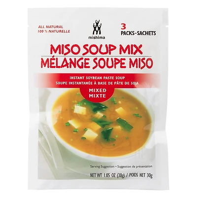 Mishima Instant Miso Soup - Mixed - 3 Pack