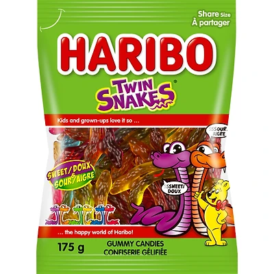 Haribo Gummy Candies - Twin Snakes - 175g