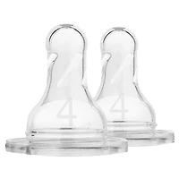 Dr Brown's Natural Flow Nipples Level 4 - 2 pack