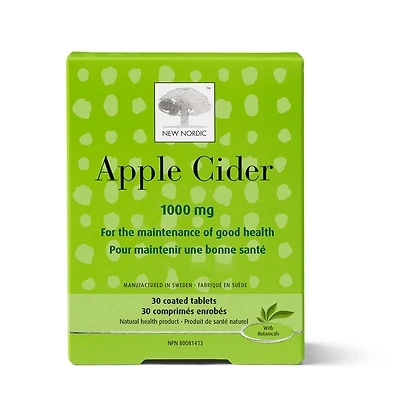 New Nordic Apple Cider Vinegar Coated Tablets - 1000mg - 30's