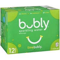 Bubly Sparkling Water - Lime - 12x355ml