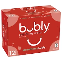 Bubly Sparkling Water - Strawberry - 12x355ml