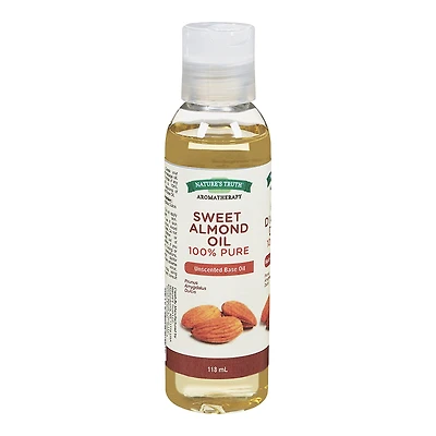 Nature's Truth Aromatherapy 100% Pure Sweet Almond Unscented Base Oil 100% - 118ml