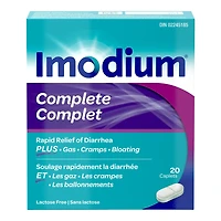 Imodium Complete Diarrhea Plus Gas Caplets - 20's