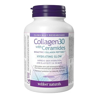 Webber Naturals Collagen30 with Ceramides Tablets - 120's