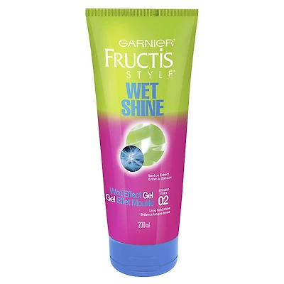 Garnier Fructis Style Wet Shine Wet Effect Gel - Long Hold Shine - 200ml