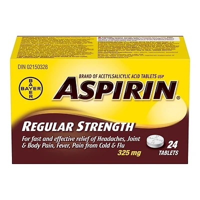 ASPIRIN 325mg tablets - 24s