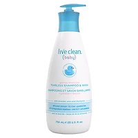 Live Clean Baby Tearless Shampoo & Wash - 750ml