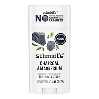 Schmidt's Natural Deodorant Stick - Charcoal + Magnesium - 75g