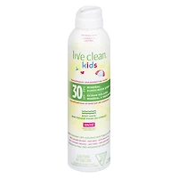 Live Clean Kids Mineral Sunscreen Spray - SPF 30 - 117g
