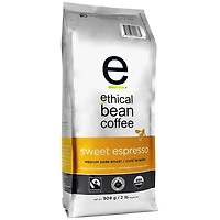 Ethical Bean Coffee - Sweet Espresso Medium Dark Roast - Whole Bean - 908g