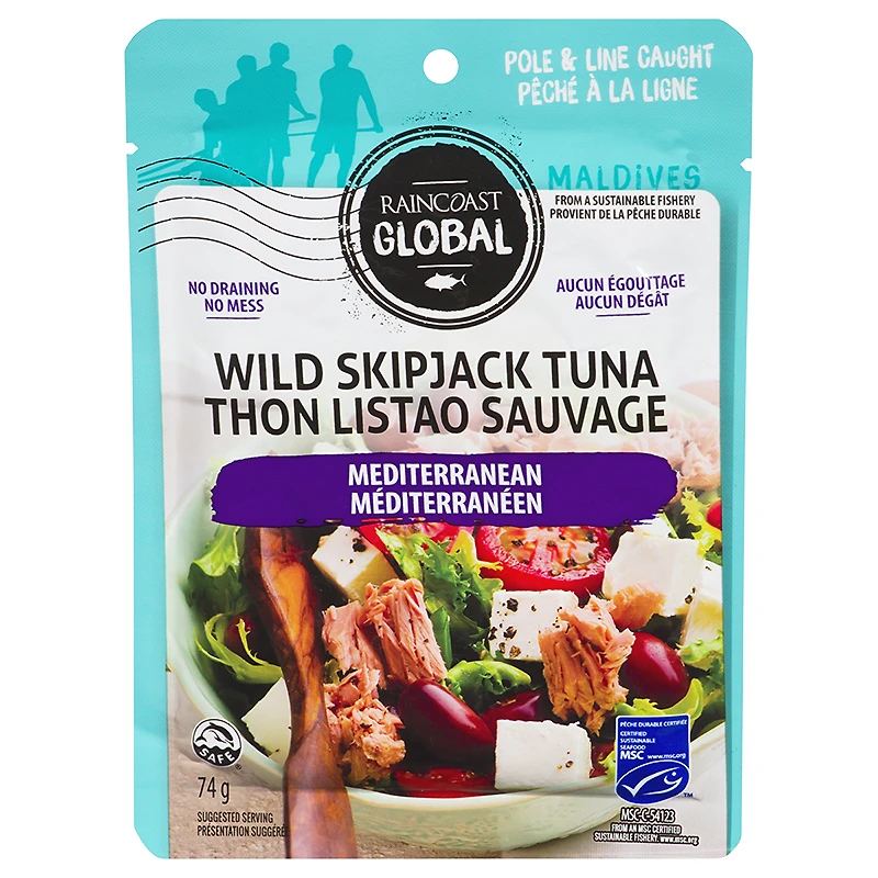 Raincoast Global Wild Skipjack Tuna - Mediterranean - 74g