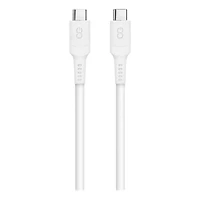 Logiix Sync & Charge USB-C to USB-C Anti-Stress Cable - White - LGX-12875