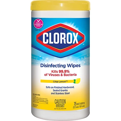Clorox Disinfecting Cleaning Wipes - Lemon - 75s
