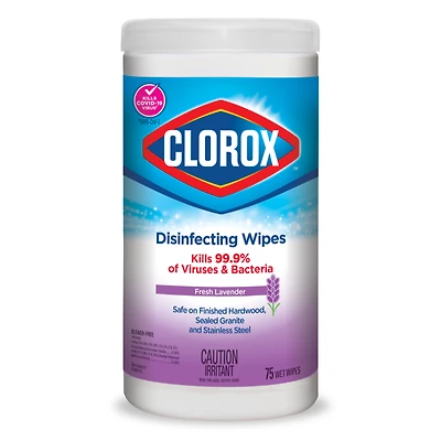 Clorox Disinfecting Cleaning Wipes - Fresh Lavender - 75s