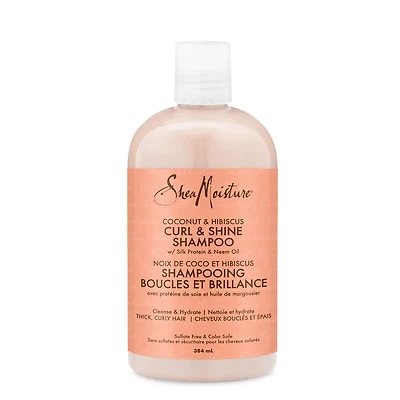 SheaMoisture Coconut & Hibiscus Curl & Shine Shampoo - 384ml