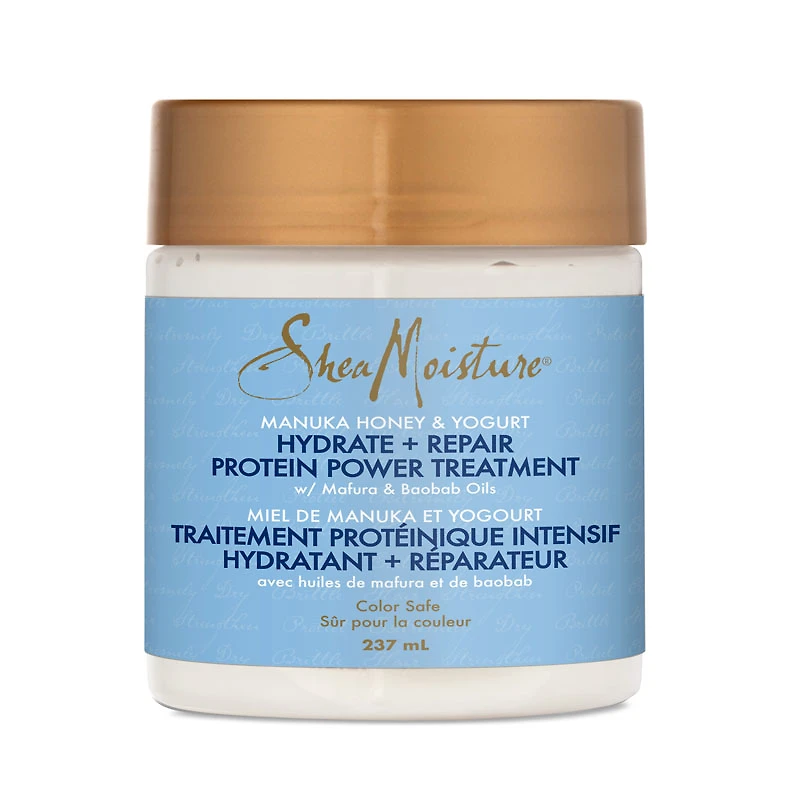 SheaMoisture Manuka Honey & Yogurt Hydrate + Repair Protein Power Treatment - 237ml