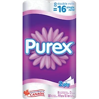 Purex Bathroom Tissue Double Rolls - 8s
